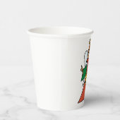 Christmas Angel Drummer Holiday Music Design Papieren Bekers (Rechts)