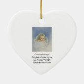 Christmas Angel Heart Keramisch Ornament (Achterkant)