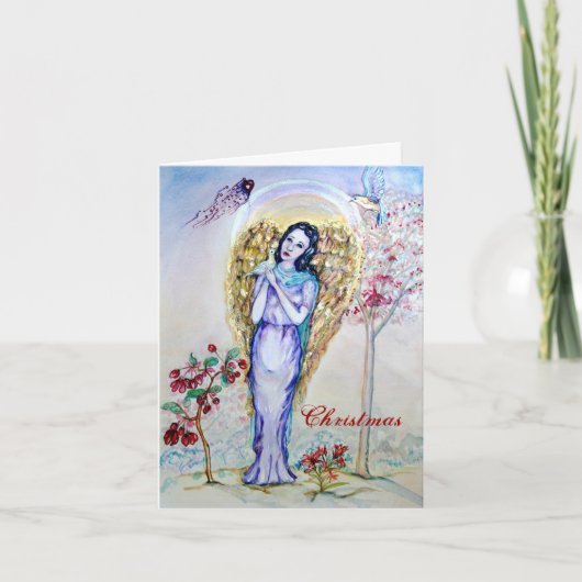 Christmas Angel Love Feestdagen Kaart (Voorkant)