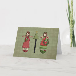 Christmas Angel Meisjes Feestdagen Kaart