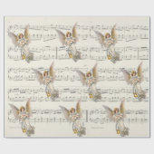 Christmas Angel Music inpakpapier (Vlak)