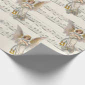 Christmas Angel Music inpakpapier (Hoek)
