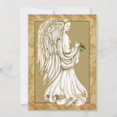 Christmas Angel Religious Holiday Flat Kaart (Voorkant)