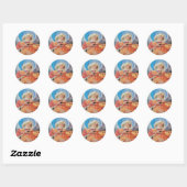 CHRISTMAS ANGEL RONDE STICKER (Vel)