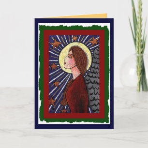 Christmas Angel & Stars - kerstkaart (2) Feestdagen Kaart