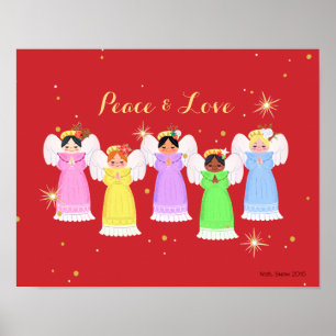 Christmas Angels Art Print
