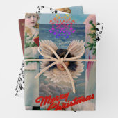 CHRISTMAS ANGELS Envelopper le papier ensemble de  (En situation)