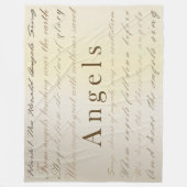 Christmas Angels Fleece Deken (Voorkant)