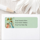 Christmas Angels Ringing Christmas Bells  Etiket (Insitu)