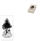 "CHRISTMAS ANGELS" WOOD ART STAMP RUBBERSTEMPEL (Gestempeld)