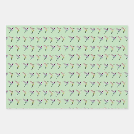 Christmas Anna'sHummingbird Inpakpapier Vel (Voorkant 3)