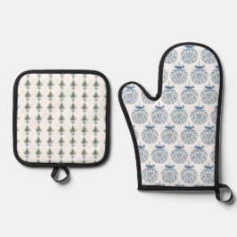 Christmas Apron Ovenwant & Pannenlap Set