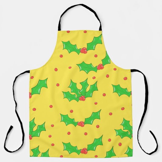 Christmas apron print schort (Voorkant)