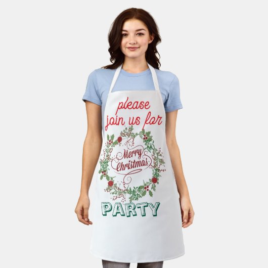 christmas apron schort (Gedragen)