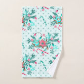 Christmas Aqua Blue rose Cookie Festival (Serviette à main)