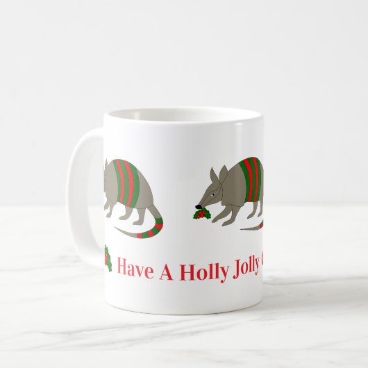Christmas Armadillo Mug (Devant gauche)
