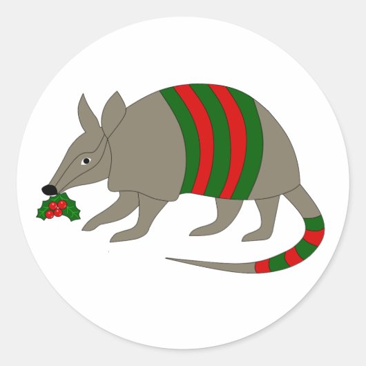 Christmas Armadillo Stickers (Devant)