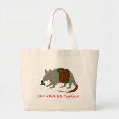 Christmas Armadillo Tote Bag (Devant)