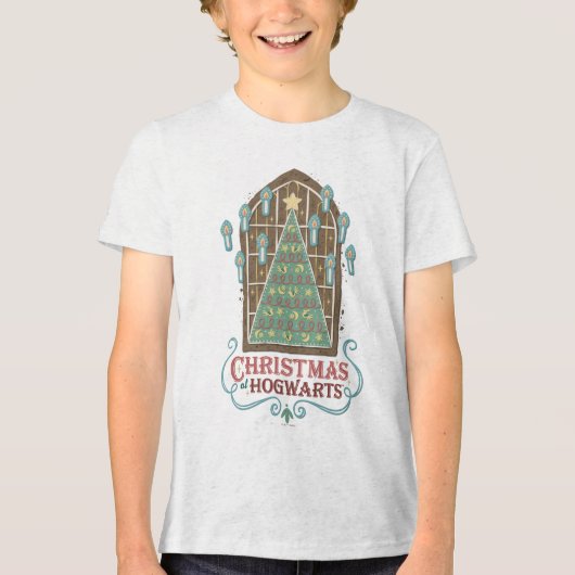 Christmas at HOGWARTS™ Cookie Graphic Tri-Blend Shirt (Voorkant)