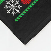 Christmas Awesome Like My Daughter Santa Hat Ugly Fleece Deken (Hoek)