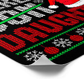 Christmas Awesome Like My Daughter Santa Hat Ugly  Poster (Hoek)