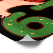 Christmas Axolotl Dabbing 67 Meme Six Seven Funny  Poster (Hoek)