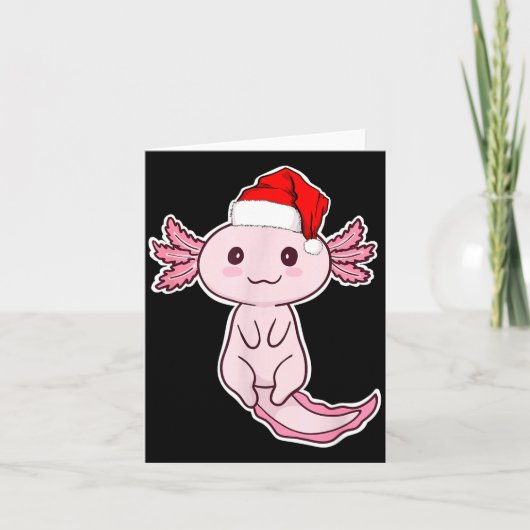 Christmas Axolotl  Kaart (Voorkant)