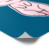 Christmas Axolotl Poster (Hoek)