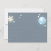 Christmas Baby Boy Baby shower Dank u Bedankkaart (Achterkant)