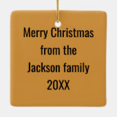 Christmas Baby Jesus In a Manger Keramisch Ornament (Achterkant)