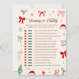 Christmas Baby Shower Guess Who Game DOWNLOADABLE Kaart