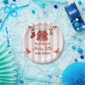 Christmas Baby Shower  Papieren Bordje (Feest)