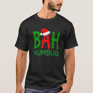 Christmas Bah Humbug Ebenezer Scrooge Design T-shirt