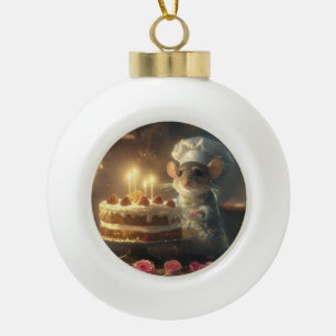 Christmas Bakery beroemd gemaakt door Fabulous Mic Keramische Bal Ornament