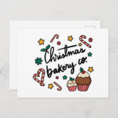 Christmas Bakery Co. Briefkaart (Voorkant / Achterkant)
