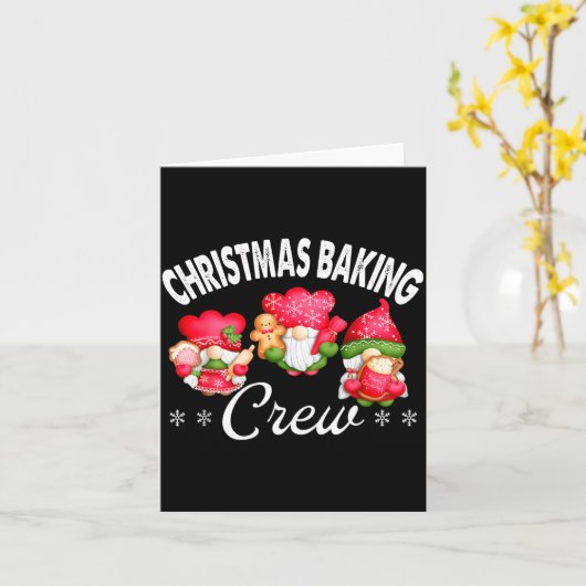 Christmas Baking Crew Bakers And Christmas Baking Kaart (Gele Bloem)