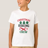 Christmas Baking Crew jongen T-shirt (Voorkant)