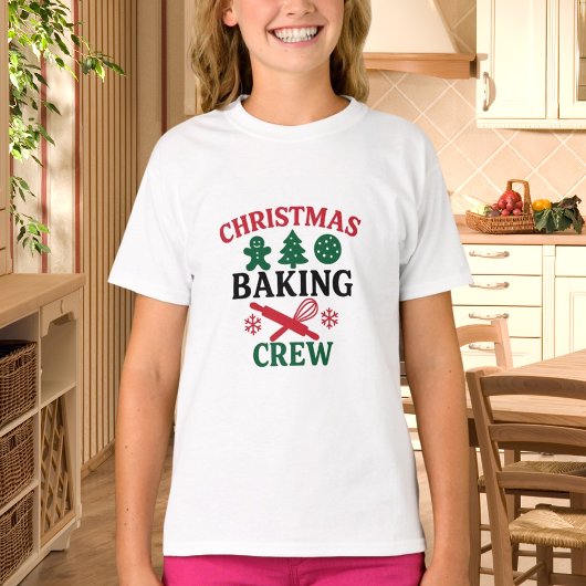 Christmas Baking Crew meisje T-shirt