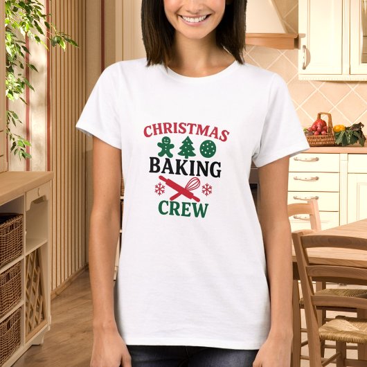 Christmas Baking Crew Mom T-shirt