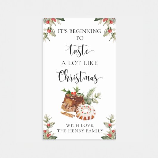 Christmas Baking Gift Label Stickers