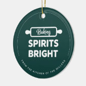 Christmas Baking Spirits Bright Kitchen Ornament (Links)