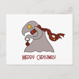 Christmas ball cute monster feestdagenkaart