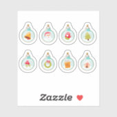 Christmas ball ornaments sticker collection (Vel)