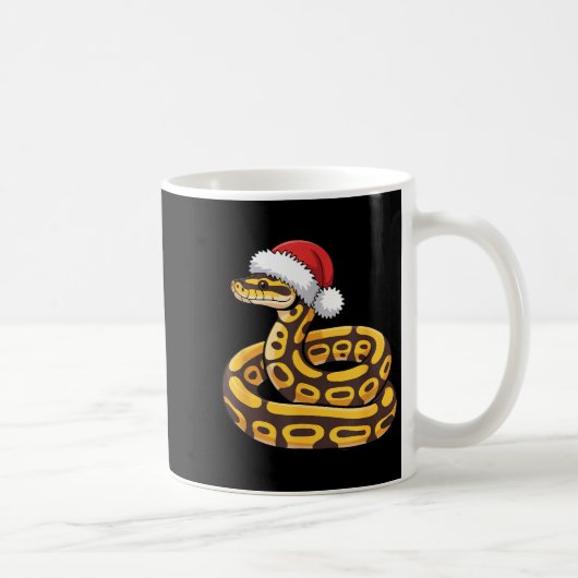 Christmas Ball Python Ugly Xmas Sweater Snake Love Koffiemok (Rechts)