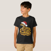Christmas Ball Python Ugly Xmas Sweater Snake Love T-shirt (Voorkant volledig)
