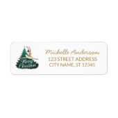 Christmas ballet Ballerina dancer Return Address Etiket (Voorkant)
