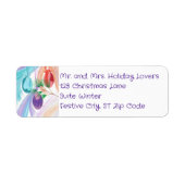 Christmas Balls Custom Address Labels (Voorkant)