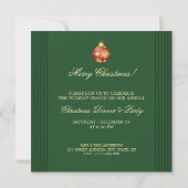 Christmas Balls Red Gold invitation (Dos)