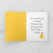 Christmas banana kaart (Binnen)