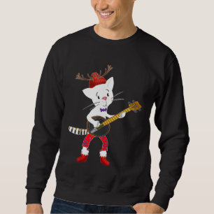Christmas Banjo Musical Cat Cats Christmas Santa Trui